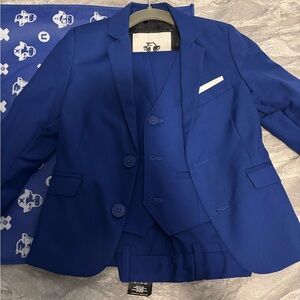 Toddler Boy Black Bianco Suit